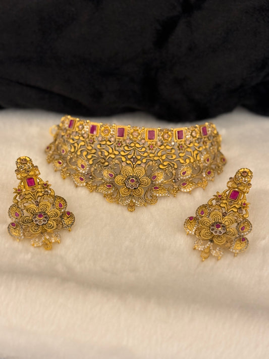 925 Silver Collar Set-SNS31