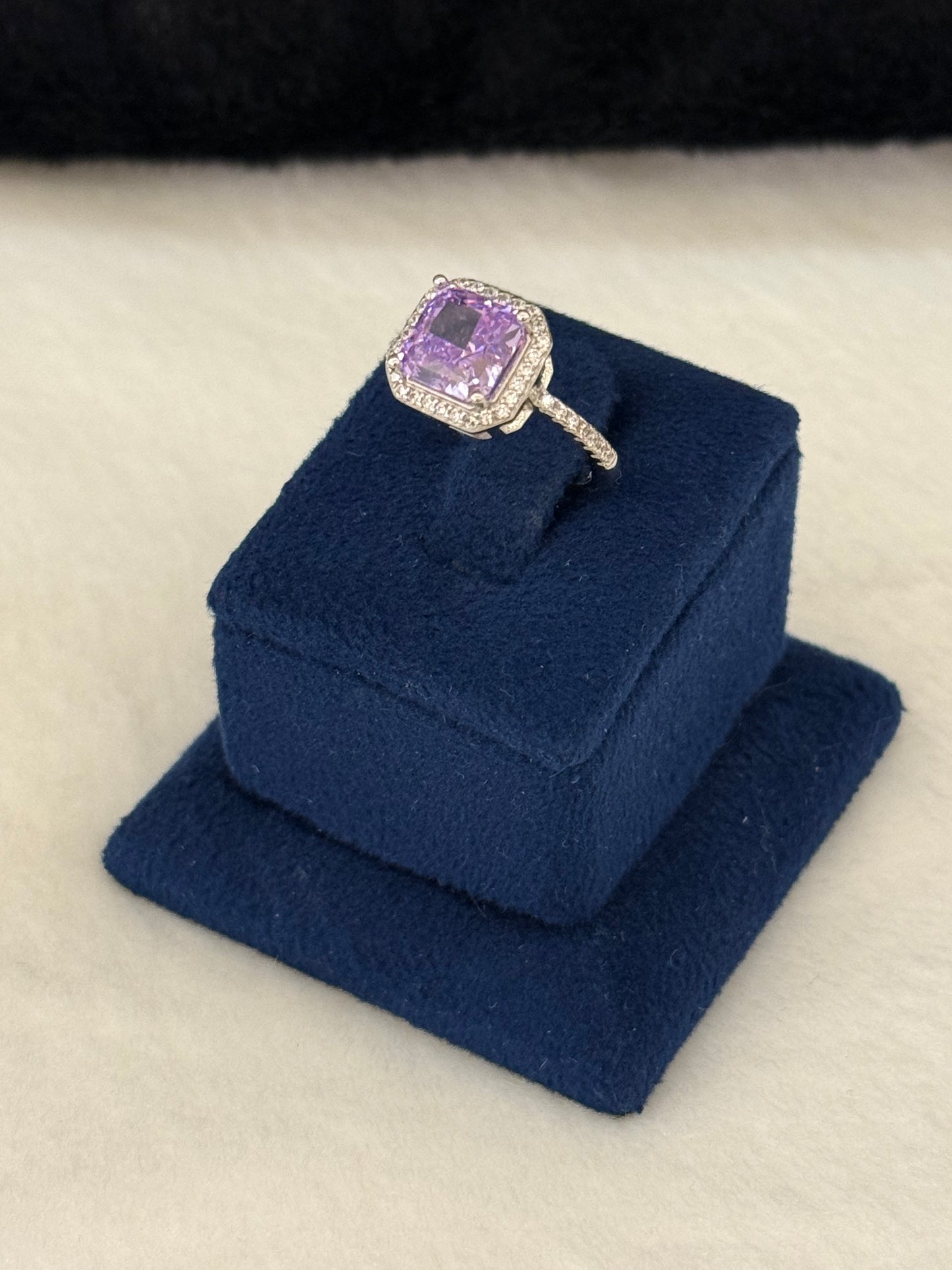 925 Silver Rhodium Plated Ring-Sr119