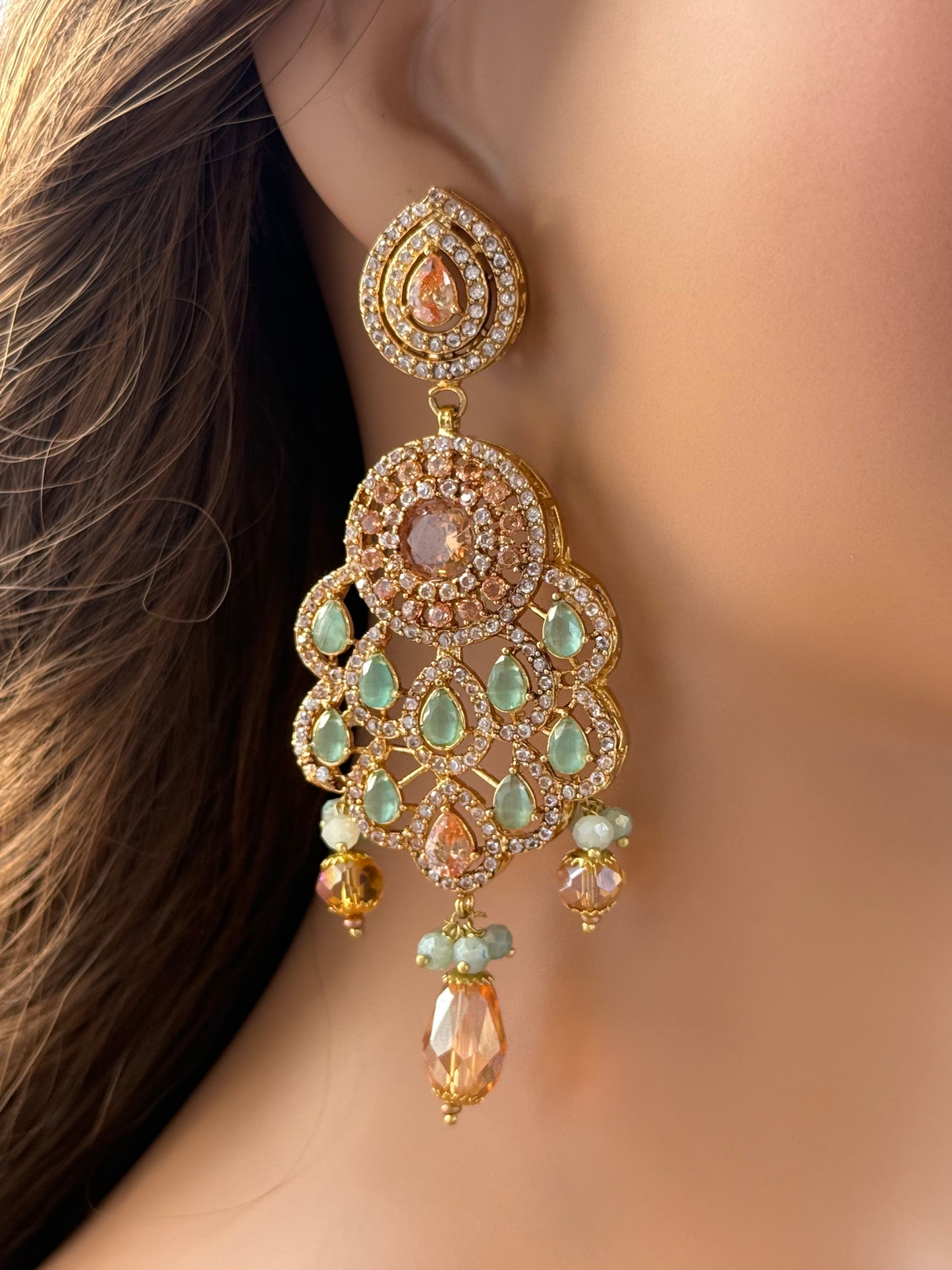 Amber Glow Chandeliers-Er41