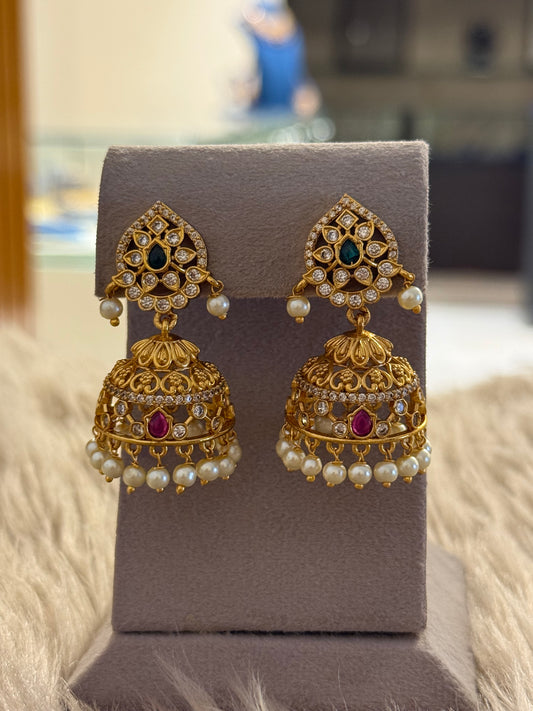 Goldplated Jhumkiyan-Er148