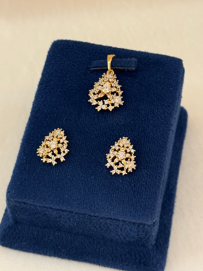 Goldplated Pendant Set-Ps76