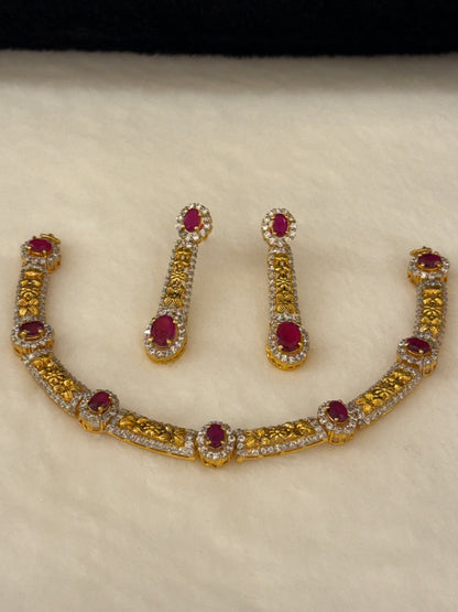 925 Goldplated Necklace Set-SNS58