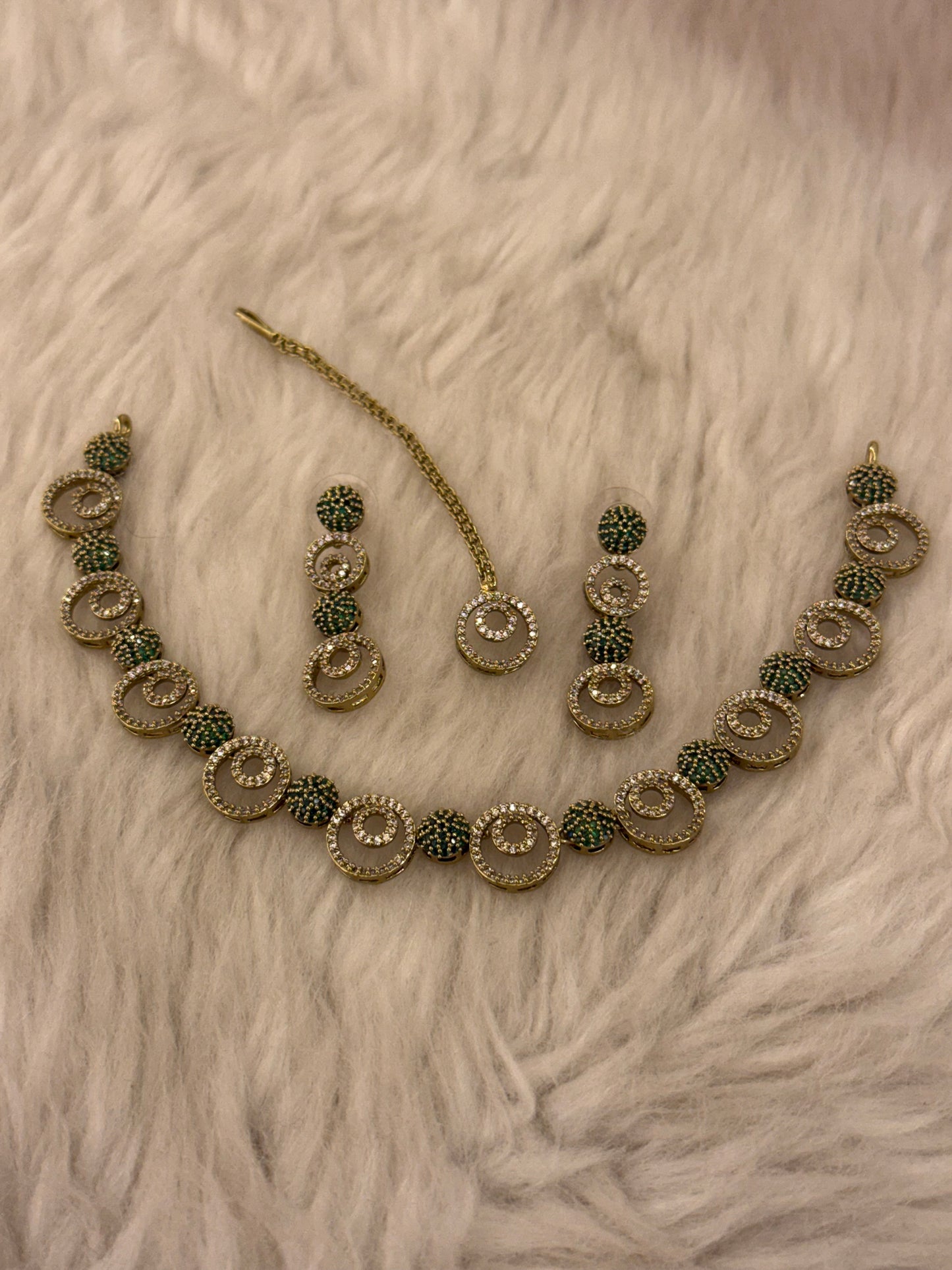 Goldplated necklace set-Ns63