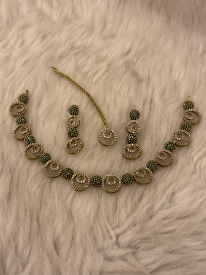 Goldplated necklace set-Ns63