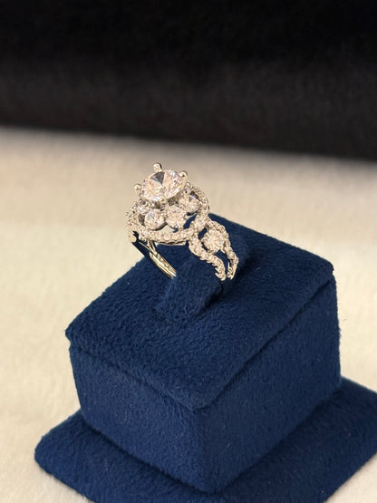 Rhodium Plated Ring-R137