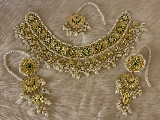 Kundan Necklace Set-Bs79