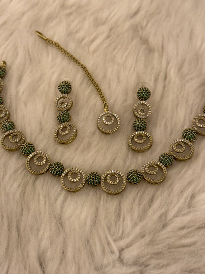 Goldplated necklace set-Ns63