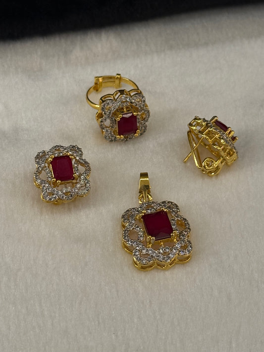 Goldplated Pendant Set-Ps52