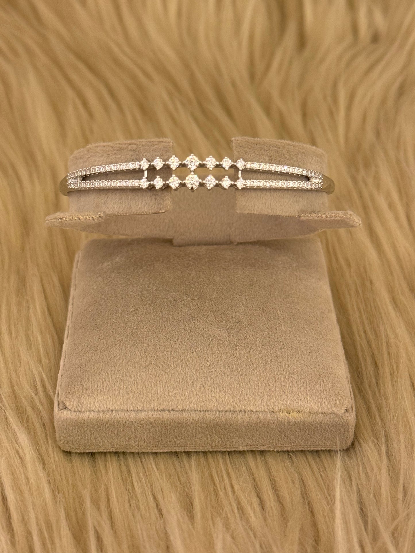 Rhodium plated Bracelet-Bs46