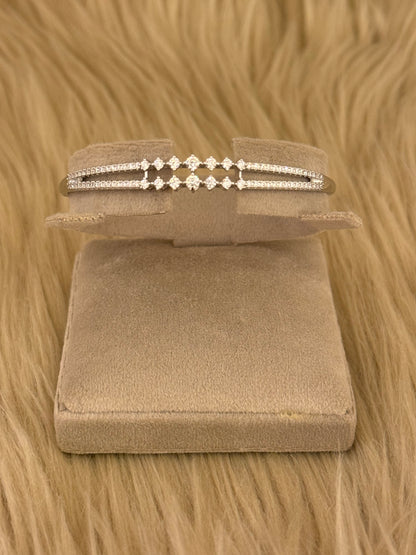 Rhodium plated Bracelet-Bs46