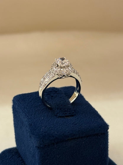 Rhodium Plated Ring-R258