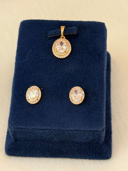 Goldplated Pendant Set-Ps78