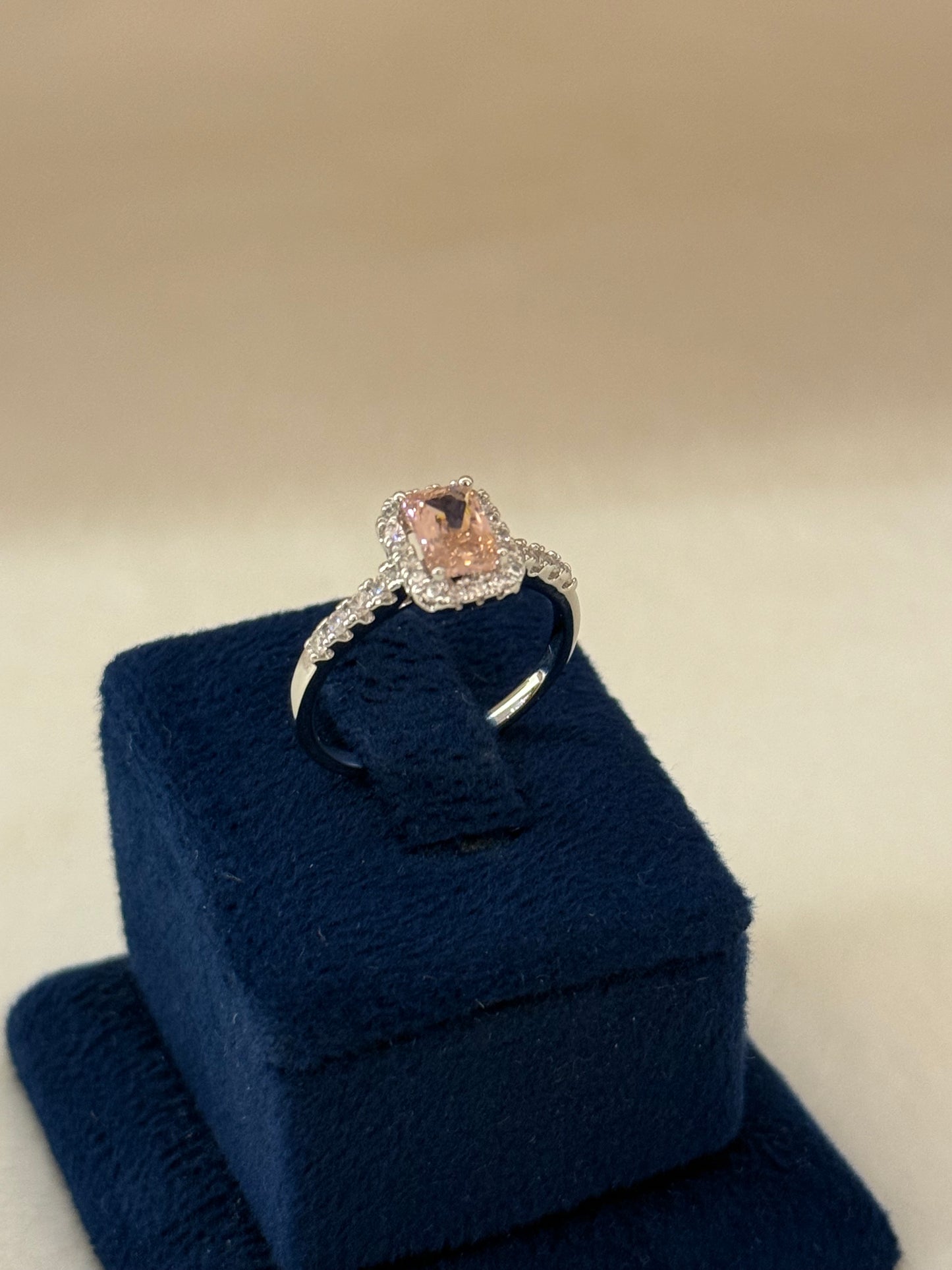 Rhodium Plated Ring-R305