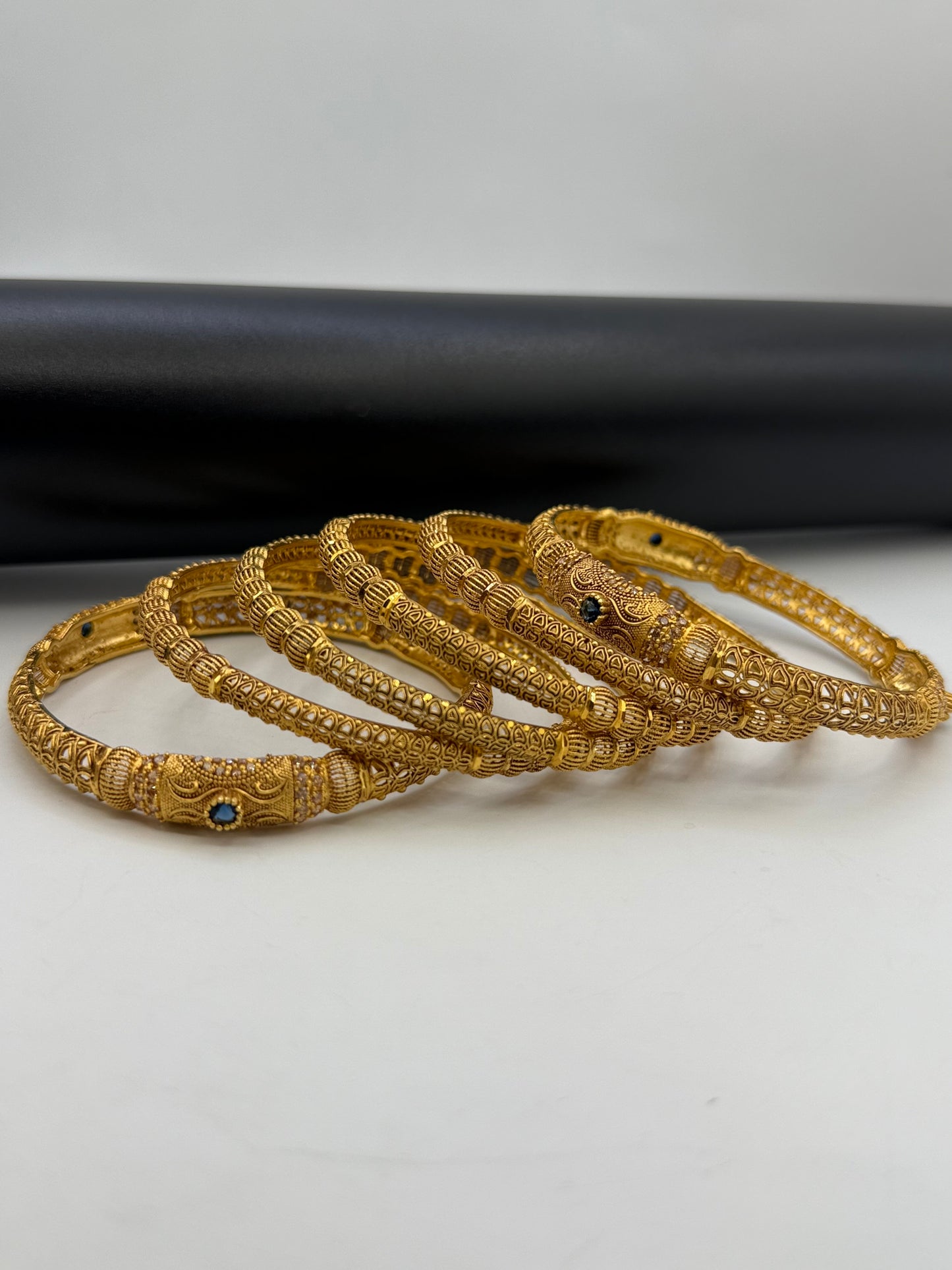 925 Silver Gold Plated Bangles-Sbg44