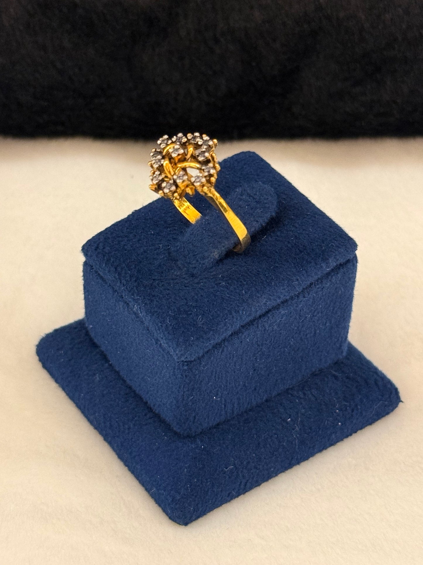 925 Silver GoldPlated Ring-Sr110