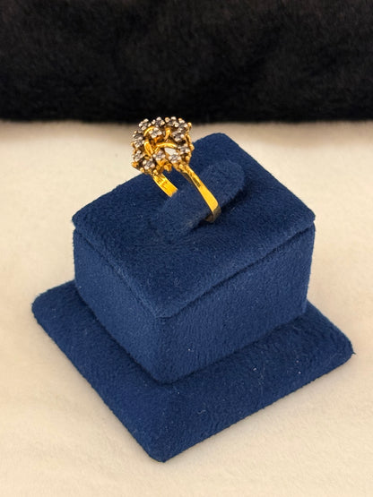 925 Silver GoldPlated Ring-Sr110
