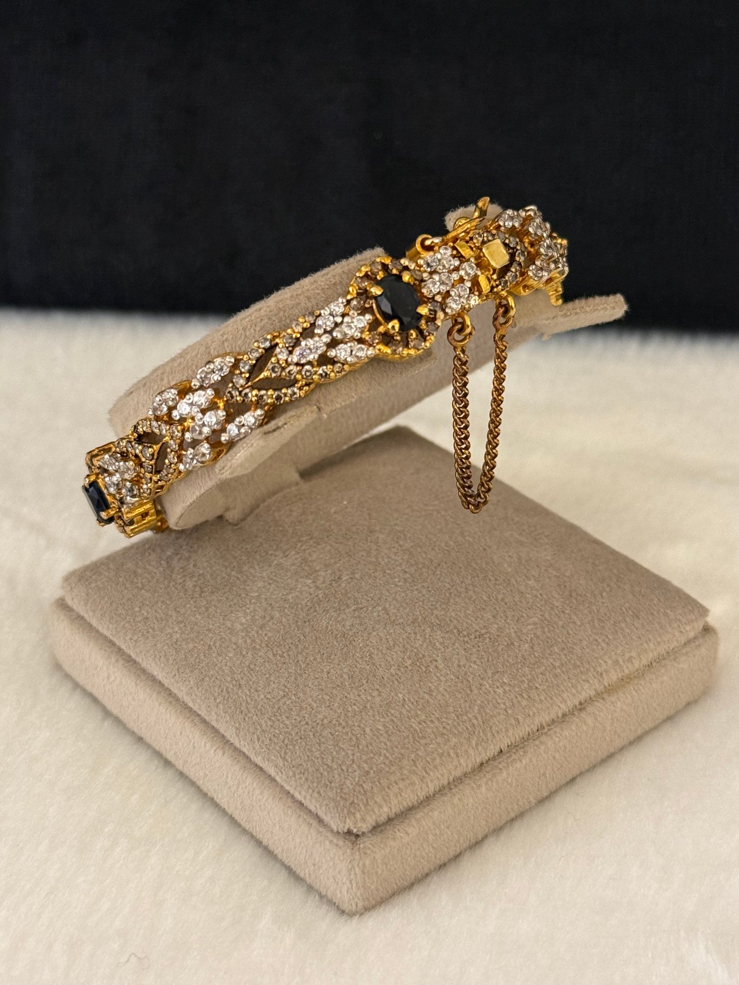925 Silver Gold Plated Bangles-Sbg62