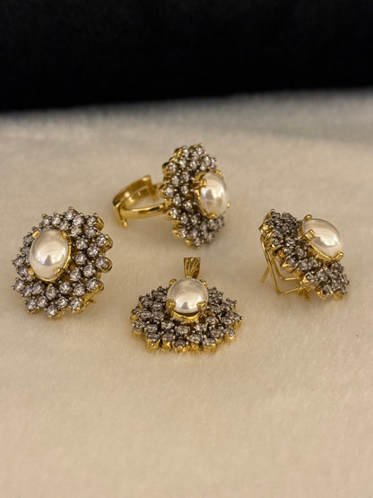 Goldplated Pendant Set-Ps44
