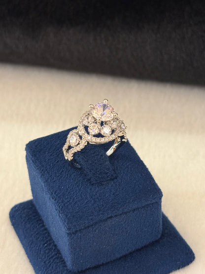 Rhodium Plated Ring-R137