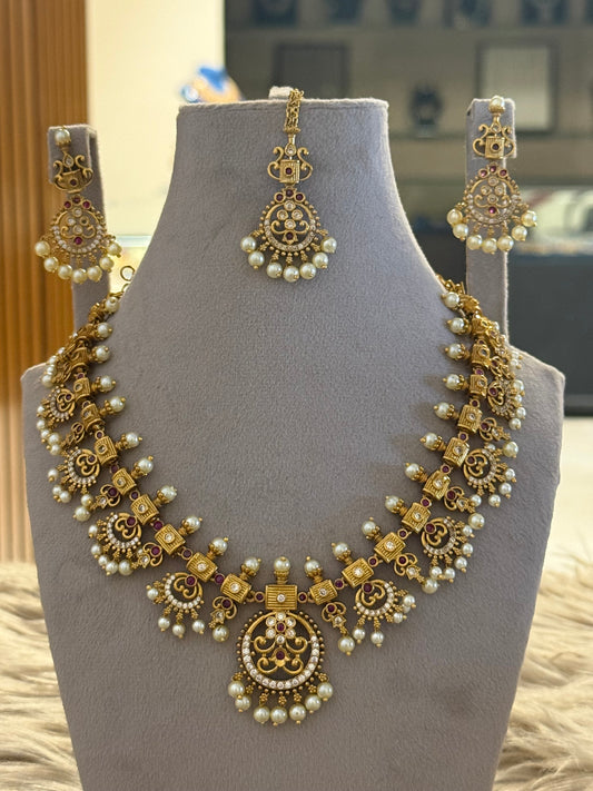 Goldplated Necklace Set-Ns115