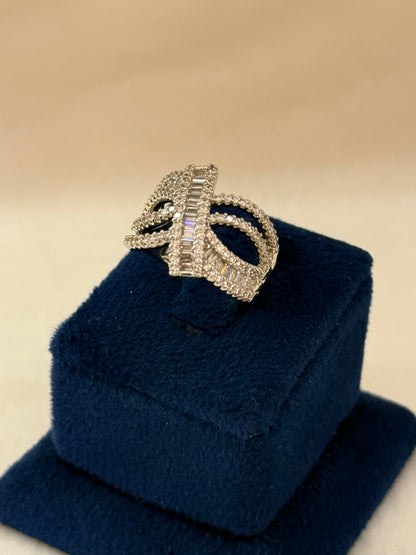 Rhodium Plated Ring-R250