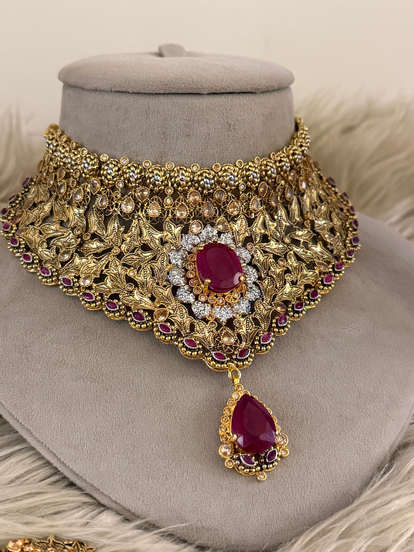 Gold Plated Bridal Set-Bs94