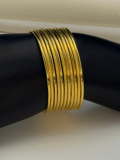 Gold Plated Bangles-B19