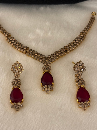 925 Necklace Set-SNS36