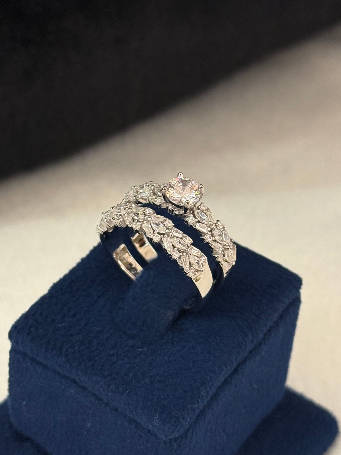 925 Silver Double Ring-Sr29