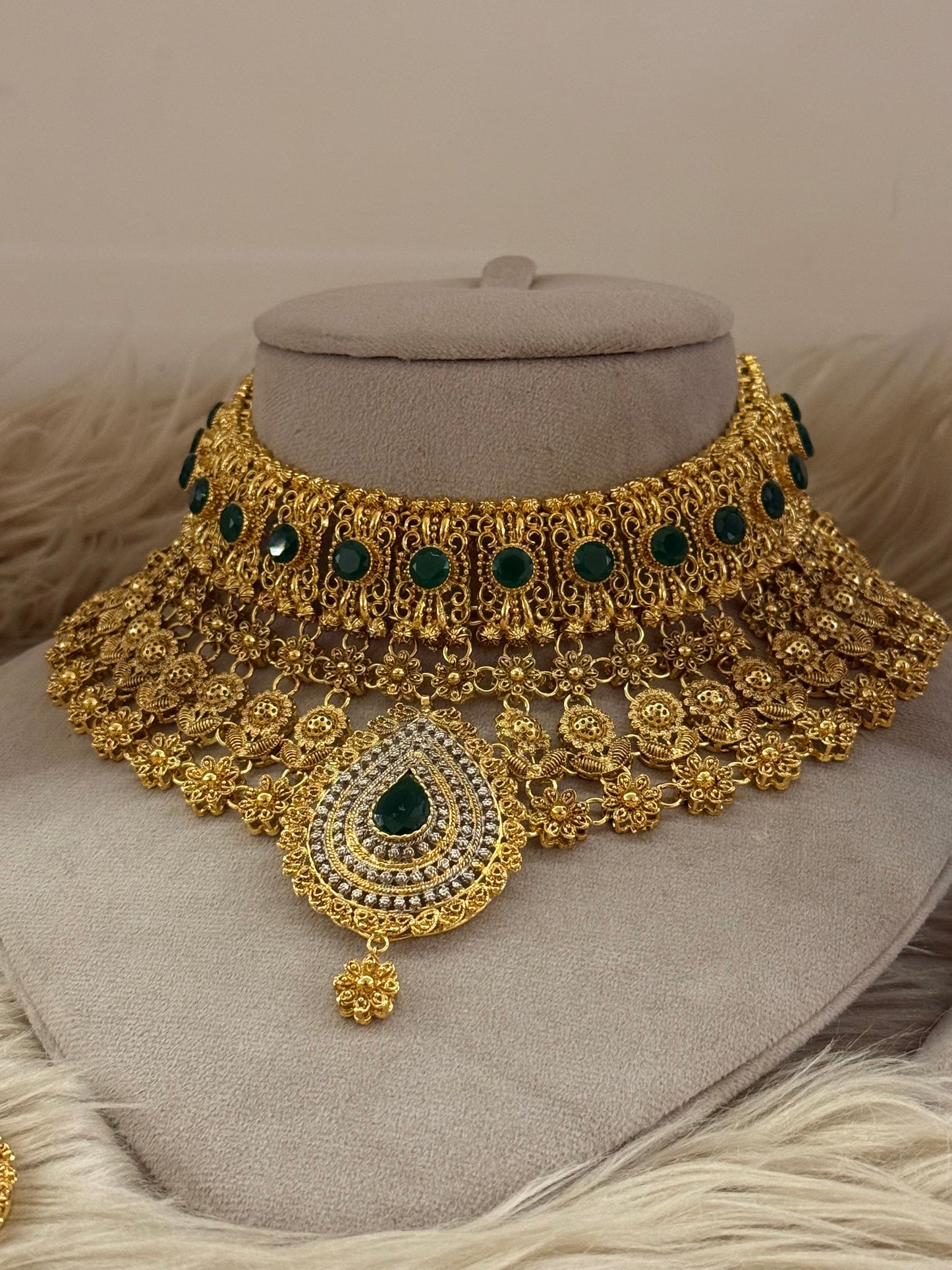 Gold Plated Bridal Set-Bs92