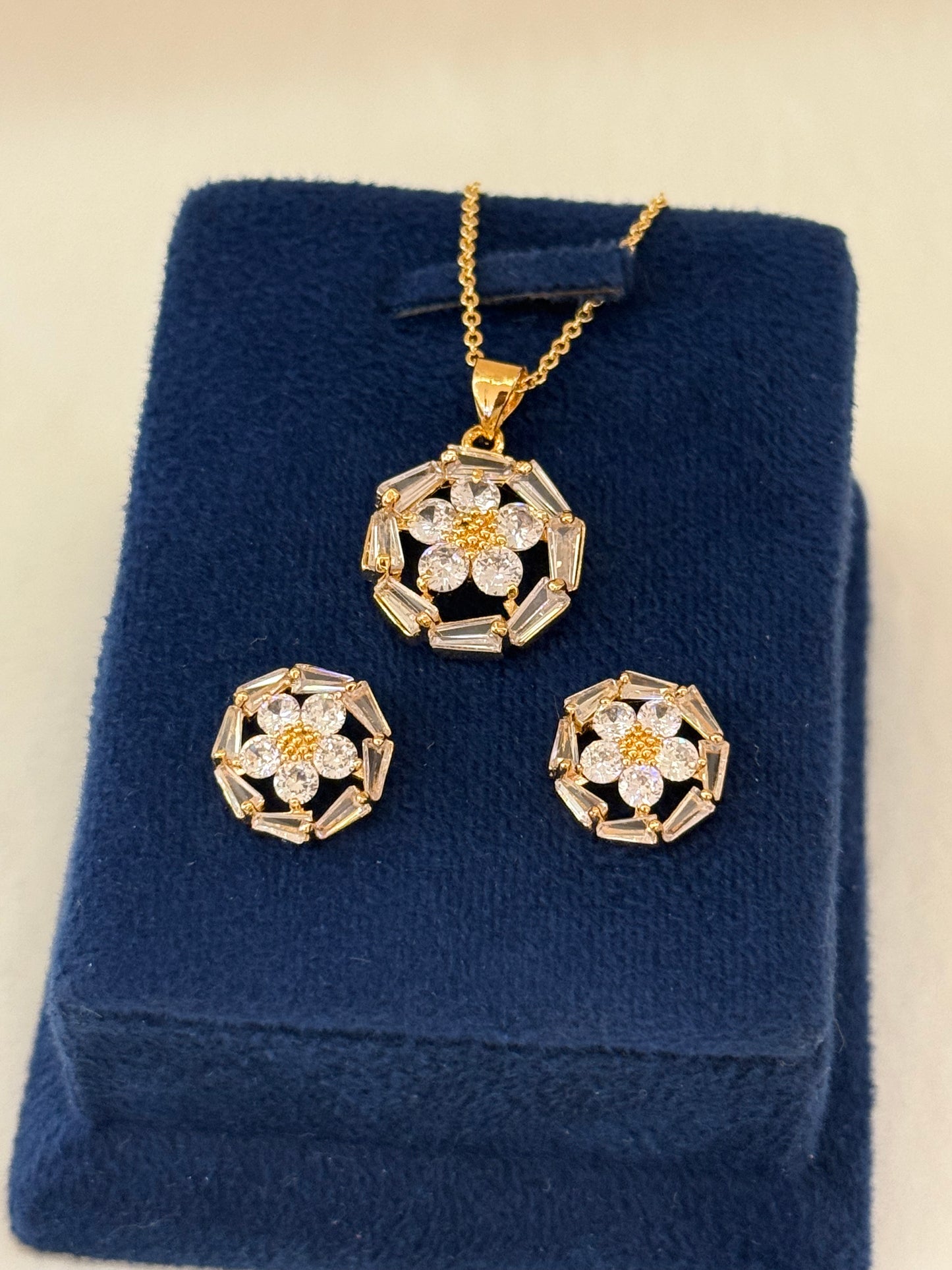 Goldplated Pendant Set-Ps77