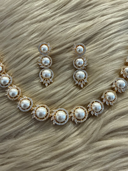 Goldplated Necklace Set-Ns86