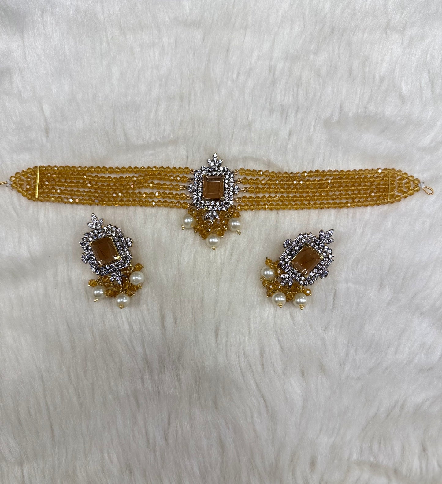 Regal Noir Choker Set-Ns17