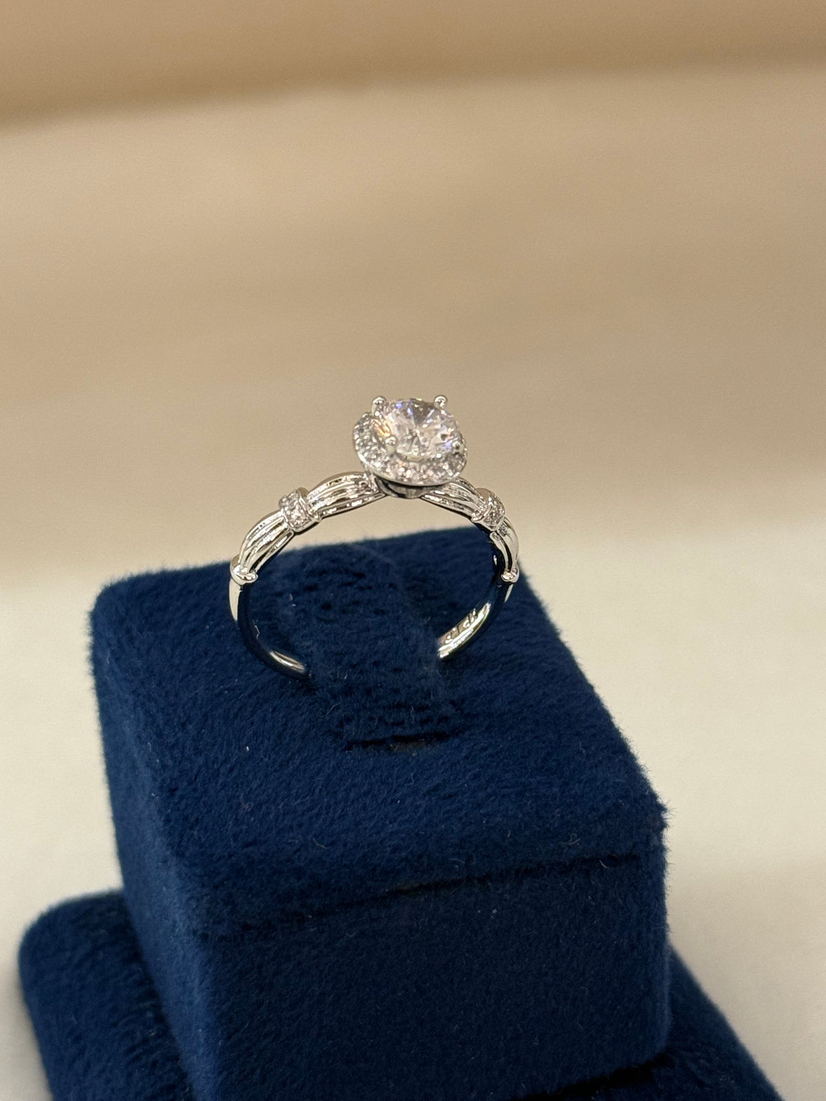 Rhodium Plated Ring-R280