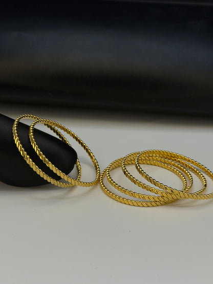 Gold Plated Bangles-B20
