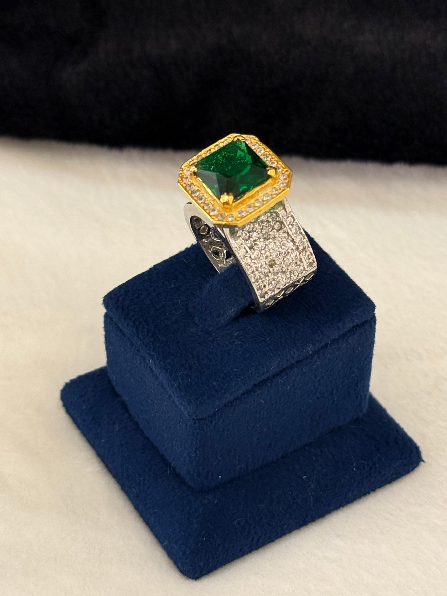 925 Silver Rhodium Plated Ring-Sr122