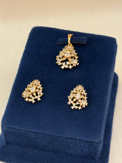 Goldplated Pendant Set-Ps76