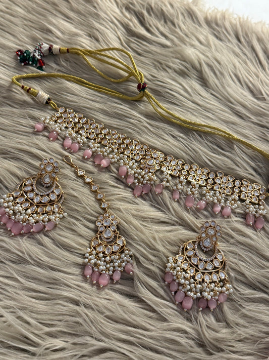Goldplated Choker Set-Ns122