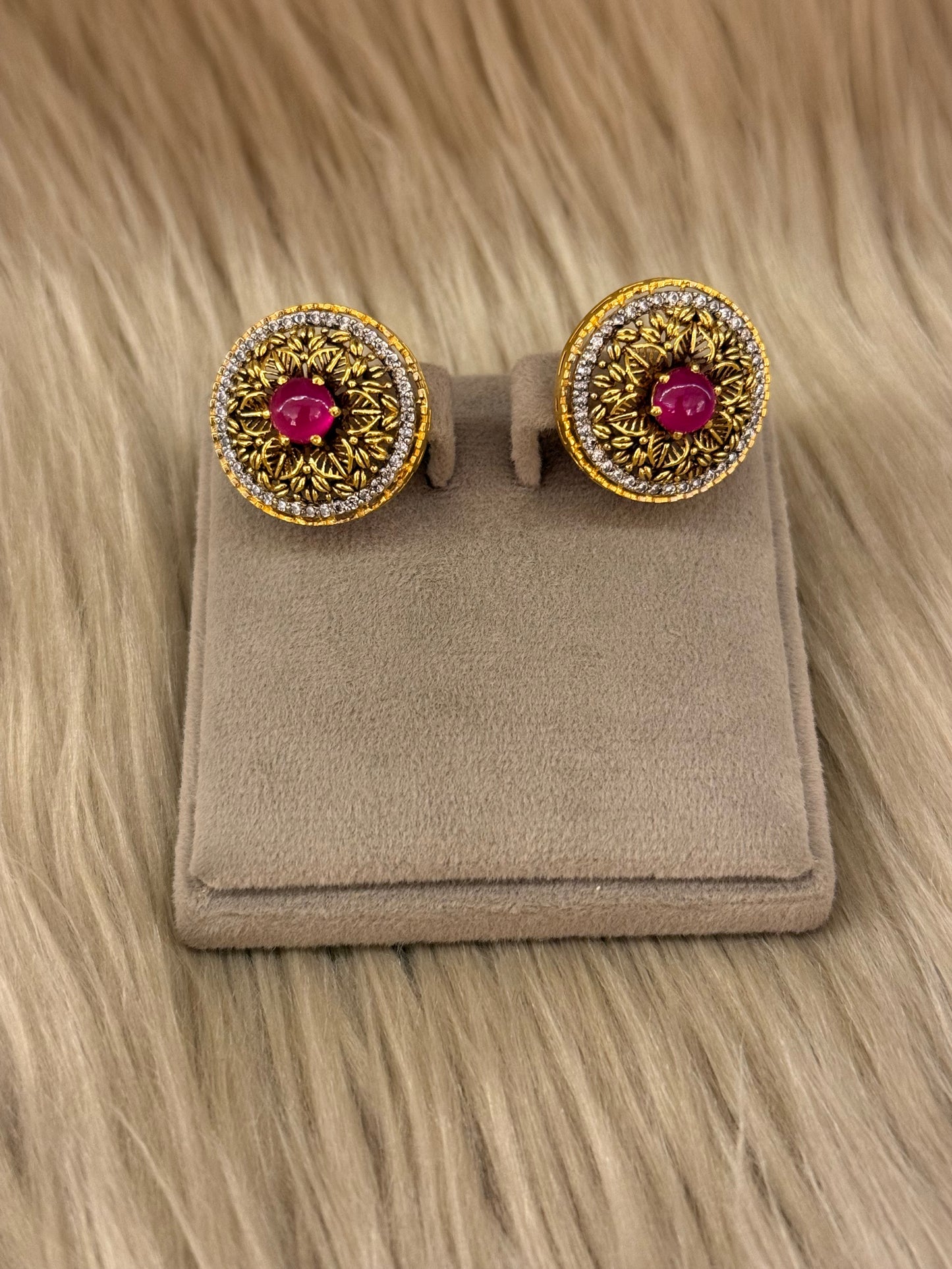 925 Silver GoldPlated Tops-STP134