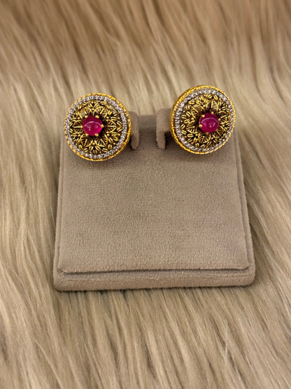925 Silver GoldPlated Tops-STP134