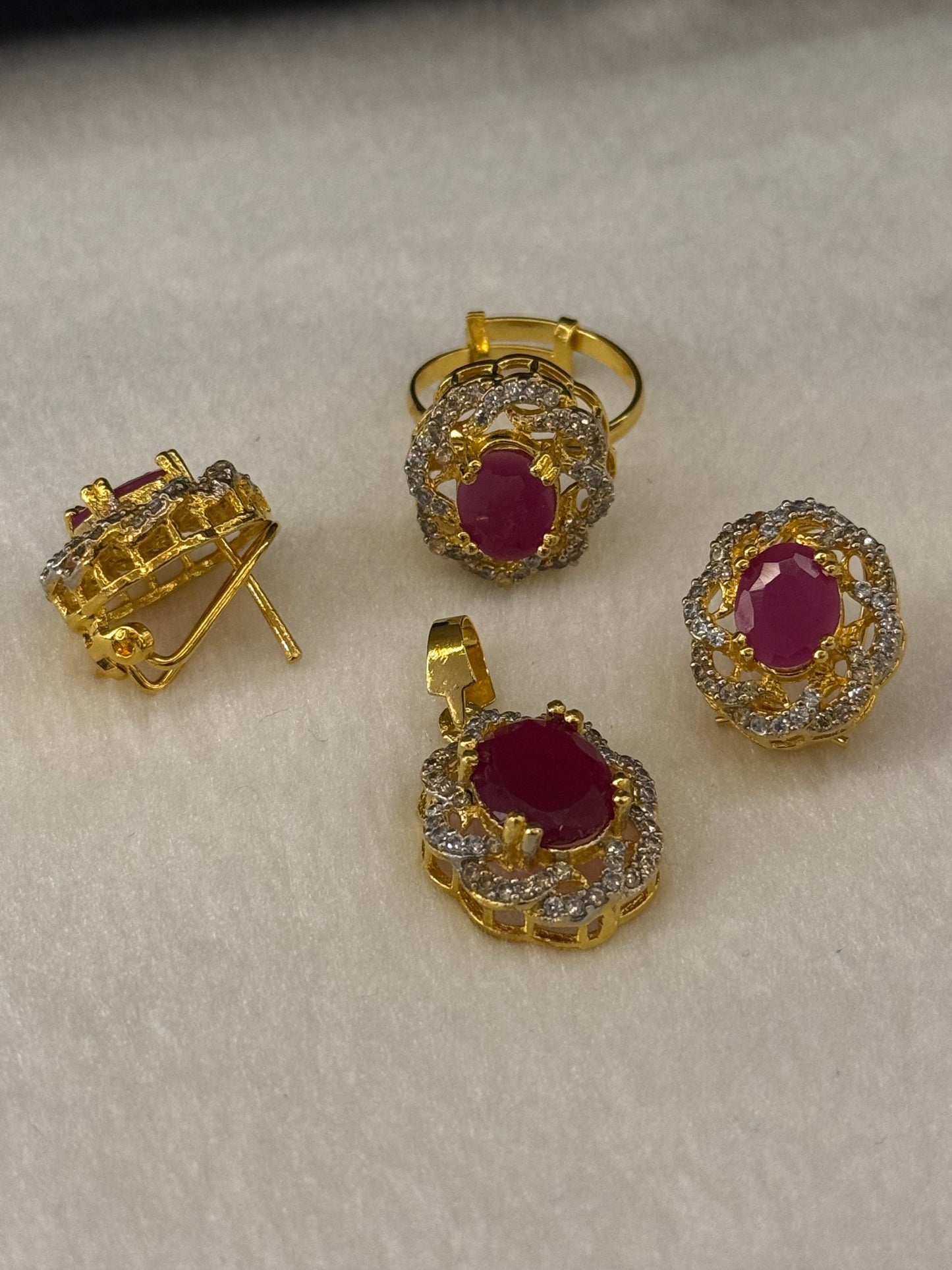 Goldplated Pendant Set-Ps54