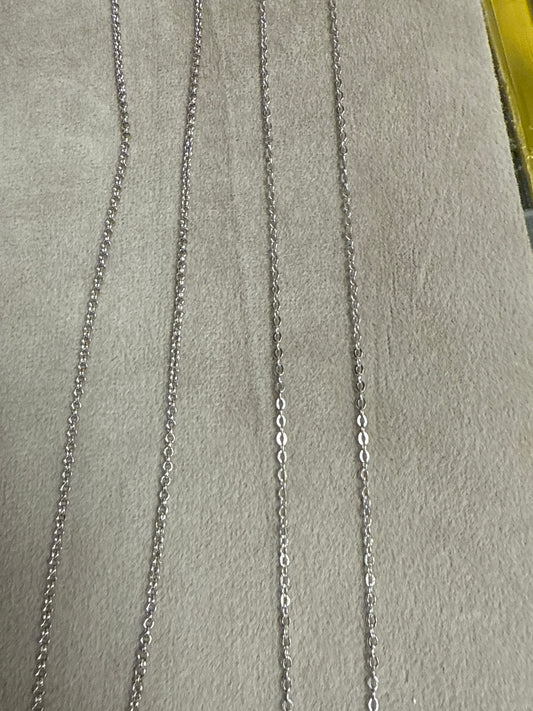 925 slv 2 chains-o9