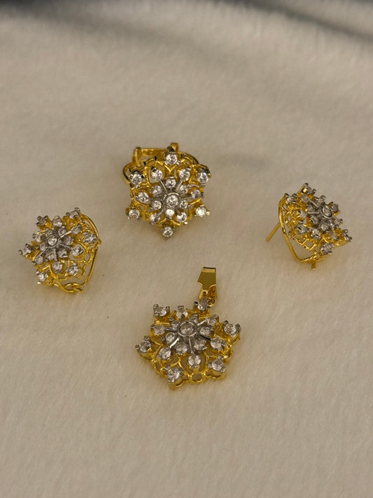 Goldplated Pendant Set-Ps49