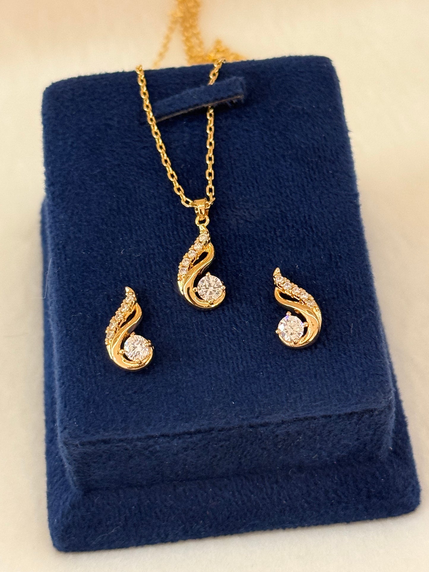 Goldplated Pendant Set-Ps83