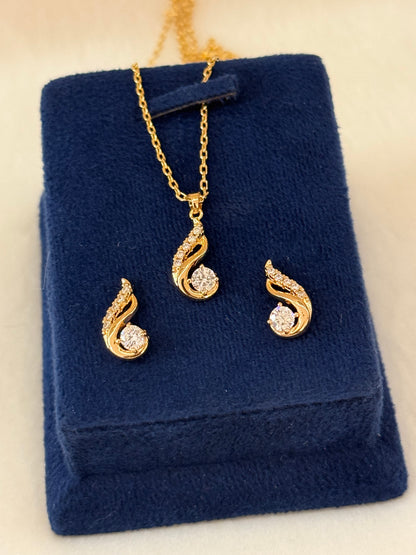 Goldplated Pendant Set-Ps83