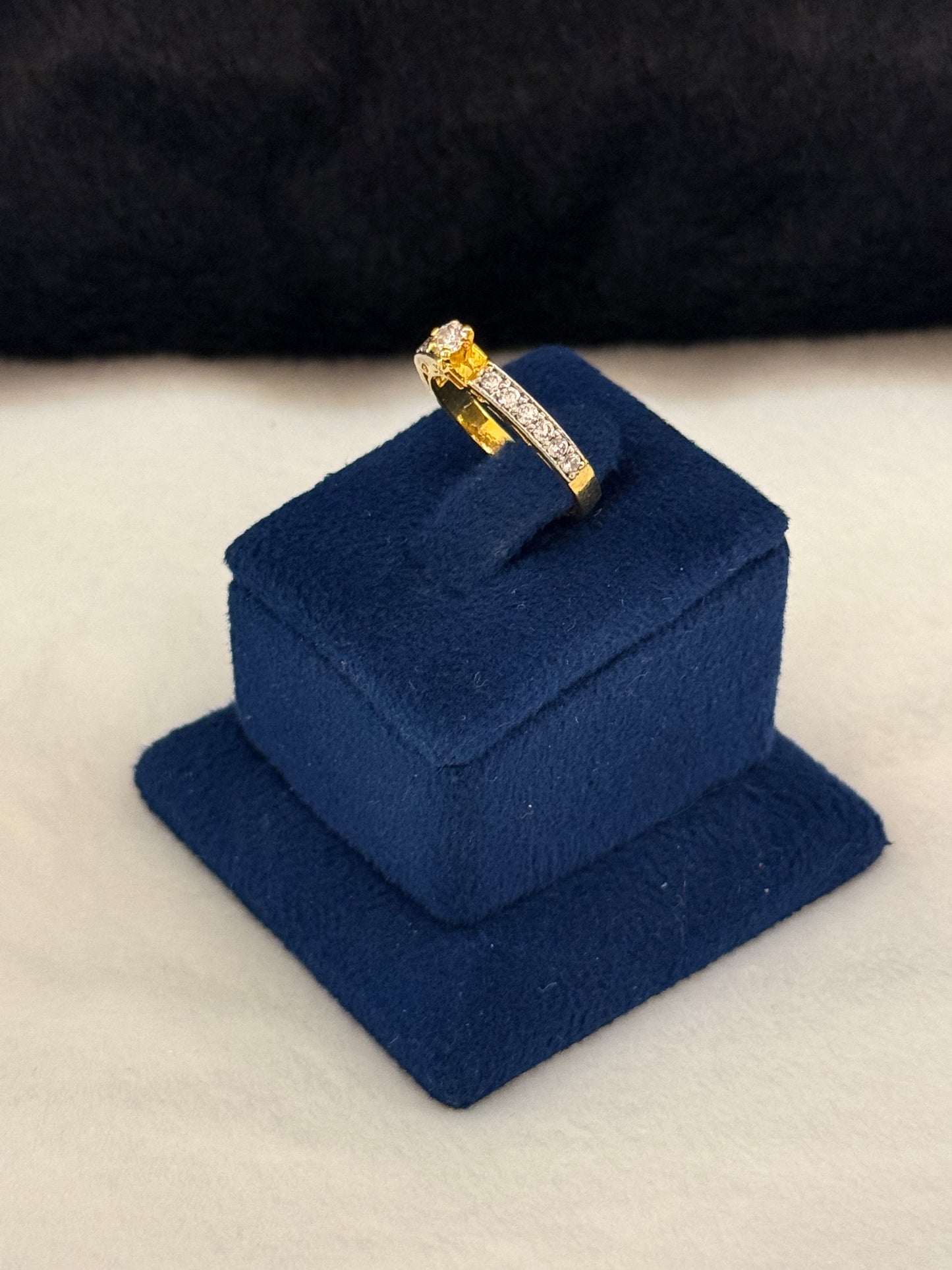 925 Silver GoldPlated Ring-Sr107