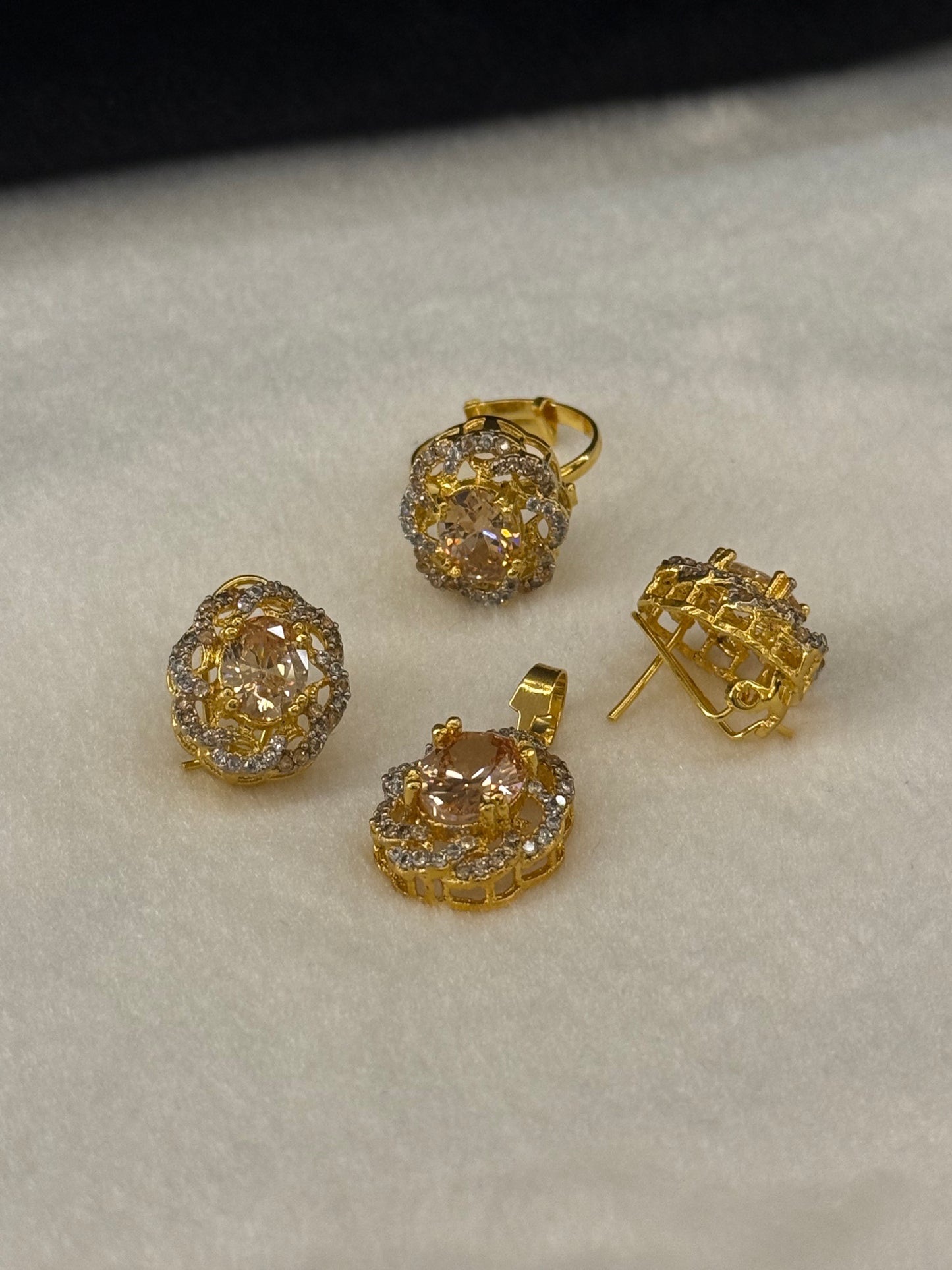 Goldplated Pendant Set-Ps54