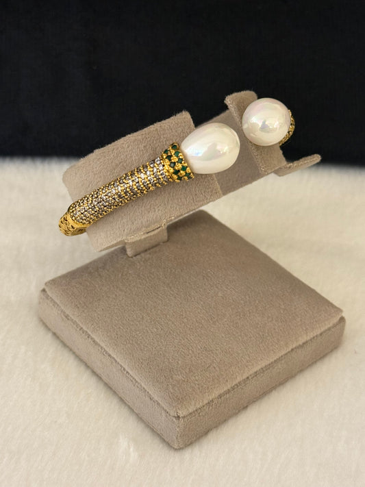 925 Silver Gold Plated Bangles-Sbg52