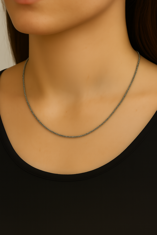 Rhodium Plated Chain-Ch10