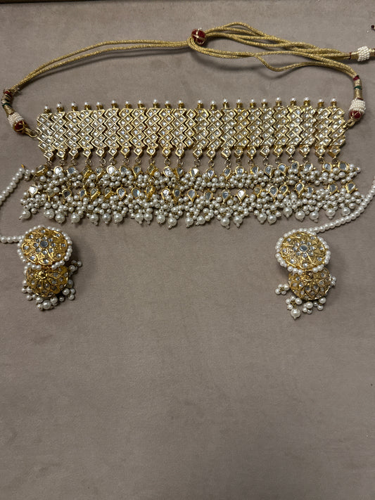 Kundan Chokar Bridal sets-Bs52